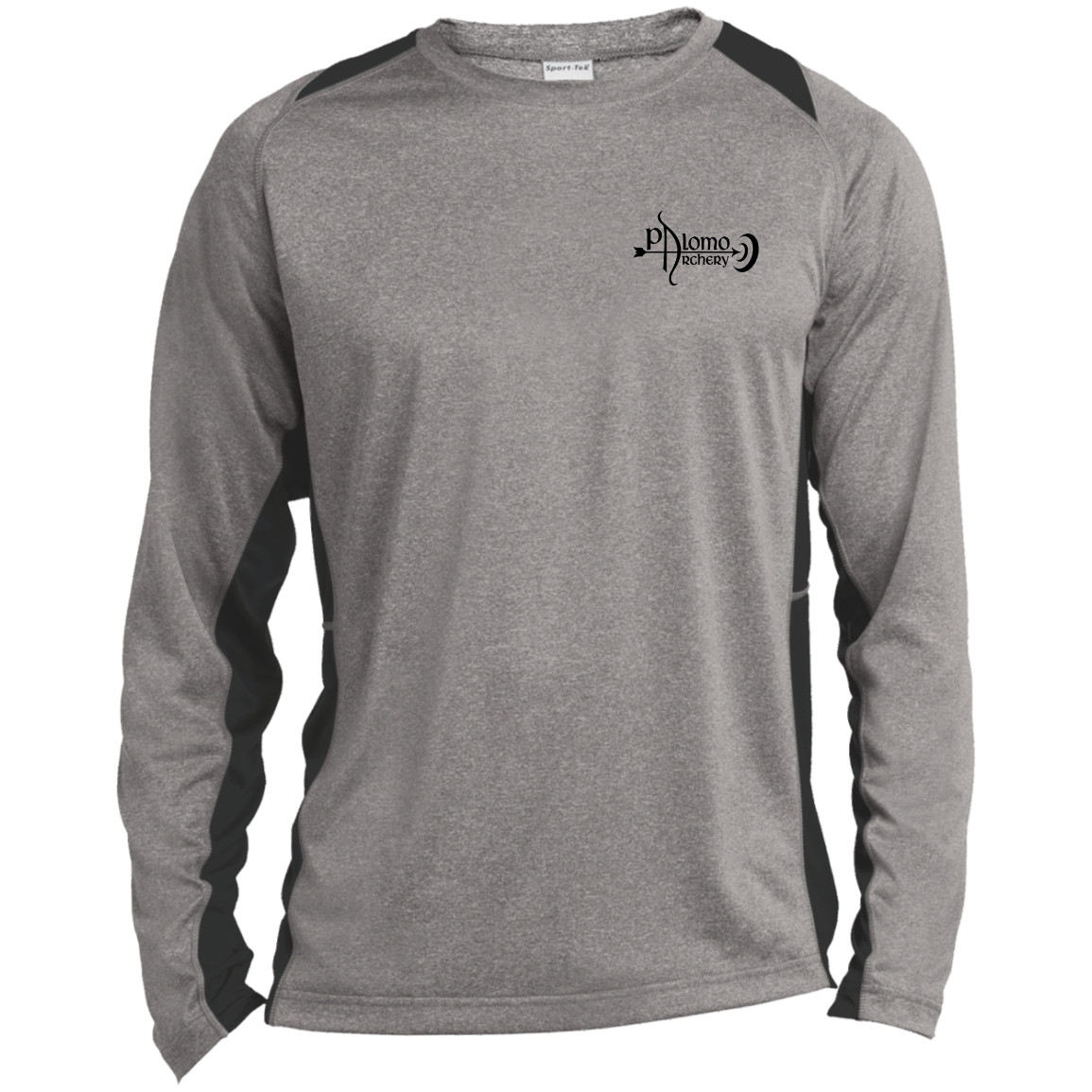 Men's Long Sleeve Heather Colorblock Performance Tee