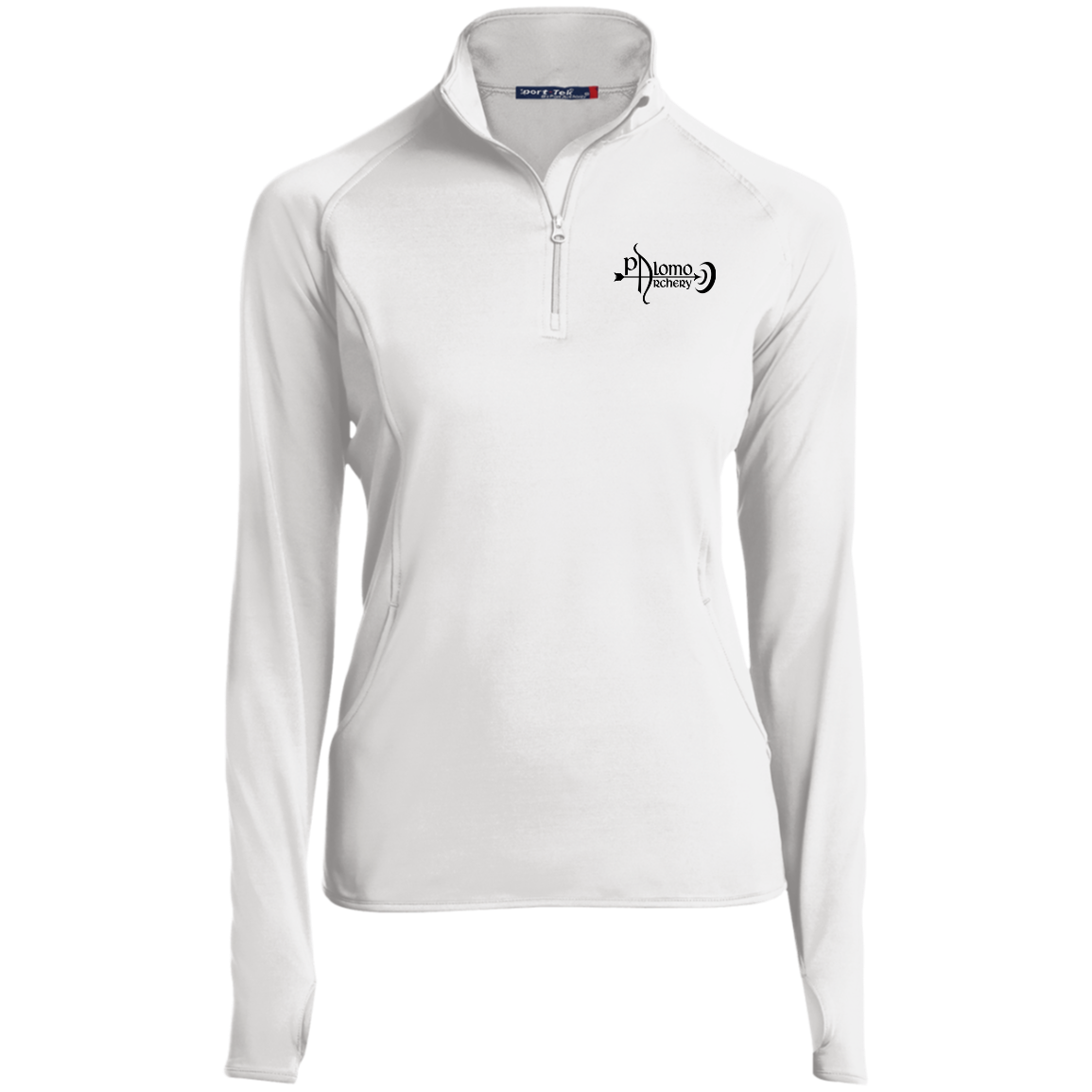 Women's 1/2 Zip Performance Pullover - white